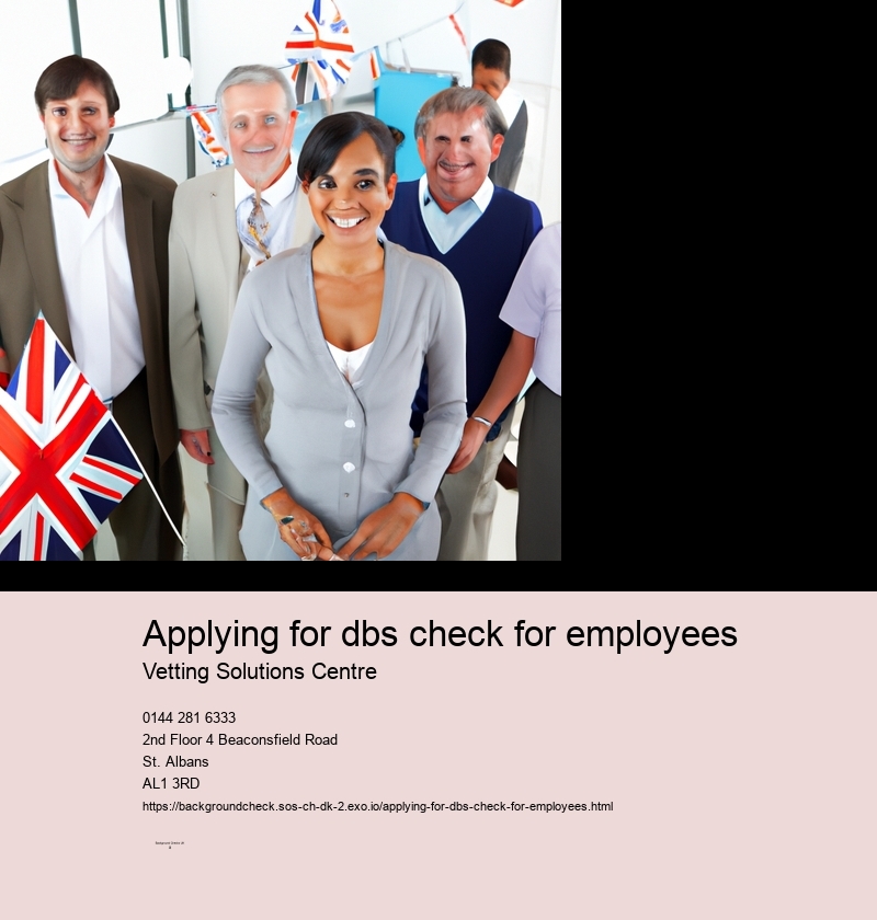 applying for dbs check for employees