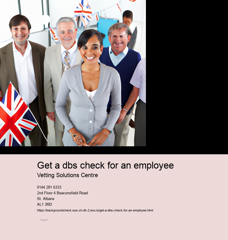 get a dbs check for an employee