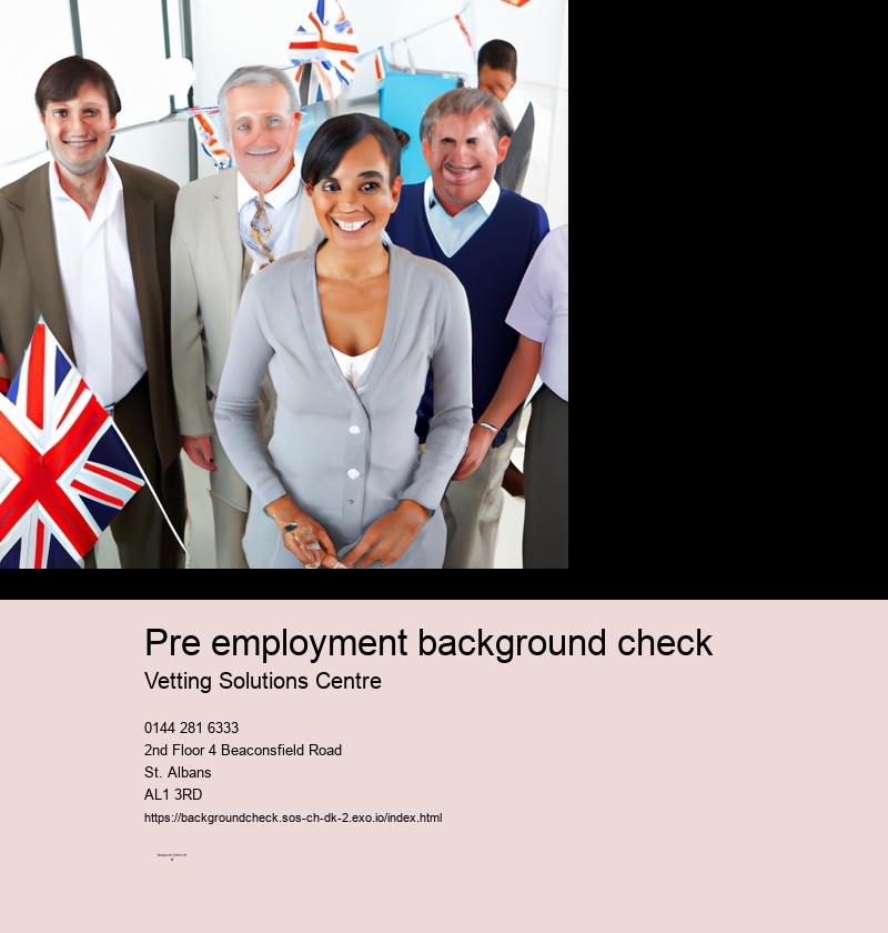 pre employment background check
