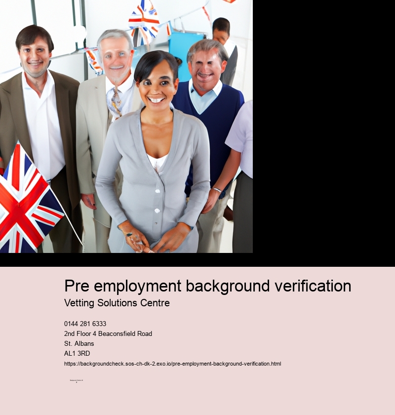 pre employment background verification