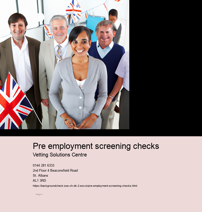 pre employment screening checks
